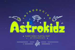 Astrokidz Typeface Review: Futuristic Playful Display Font for Bold Branding