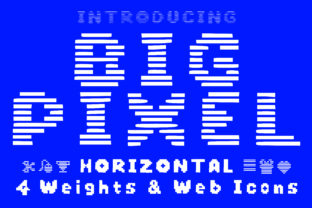 Big Pixel Horizontal: A Futuristic Display Font for Modern Brands