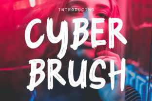 Cyber Brush: A Contemporary Display Typeface for Editorial Design