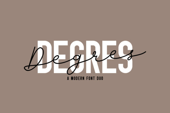 Degres Duo: The Perfect Script Handwritten Fonts for Boutique Branding