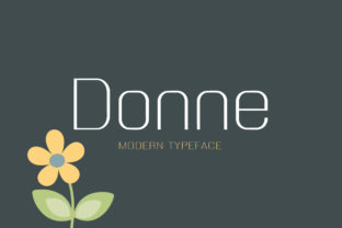 Donne: A Modern Display Font with a Classic Touch for Standout Branding