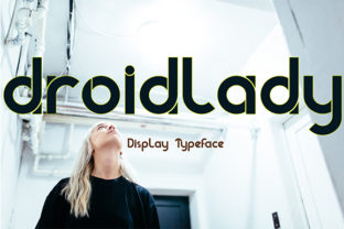 Droidlady Display Font for Handmade Branding and Labels