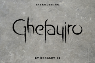 Ghefayjro: The Brushed Display Typeface for Rustic Digital Branding