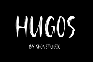 Hugos: A Dark Handwritten Display Font for Editorial Design