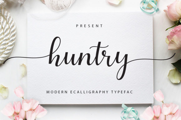Huntry Font Review: A Bold Handwritten Typeface for Editorial Design