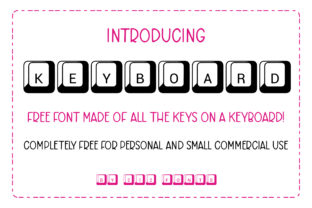 Keyboard: The Ultimate Display Font for Tech-Inspired Craft Projects