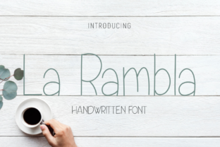 La Rambla Typeface: A Simple Handwritten Font for Editorial Design