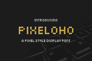 Pixeloho: A Modern Minimalist Pixel Style Font for Editorial Design