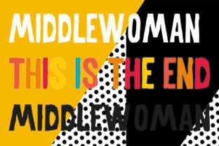 Reviewing MiddleWoman: A Chunky Display Font for Bold Craft Designs