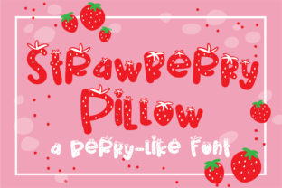 Strawberry Pillow Typeface: A Sweet Display Font for Editorial Design