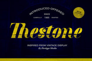 Thestone: A Bold Retro Display Font for Modern Web Design