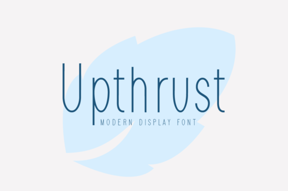 Upthrust Typeface: Elegant Display Fonts for Handmade Branding